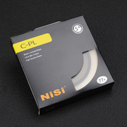 适用NiSi耐司 CPL 52mm 偏振镜薄框偏光滤镜 适用于微单反相机镜头Z6 D7500 24-50mm 35mm 50mm相机滤光镜