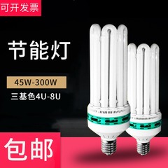 广东中山大功率led节能灯4U6U螺口E27家用超亮工厂照明E40电灯泡