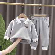 童装男童套装春装2023新款夏儿童男宝宝衣服秋1一岁半2帅3洋气4潮