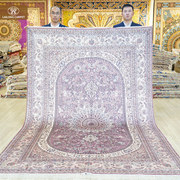 波斯地毯180x270cm豪华别墅书房卧室地毯手工打结编织真丝地毯