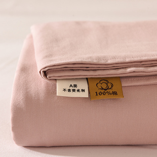 a类100全棉磨毛床单秋冬单件，纯棉被单三件套1.5米冬款防滑保暖厚