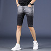 夏季薄款潮牌男士牛仔，短裤宽松直筒五分韩版潮流，修身百搭弹力中裤