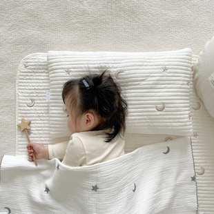 儿童枕套30×50纯棉卡通加厚a类宝宝枕头幼儿园专用枕套婴儿枕巾