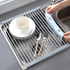 水槽沥水架厨房碗架可折叠洗碗水池放碗筷盘碟子收纳置物2022