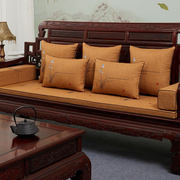 中式红木沙发坐垫刺绣实木沙发垫防滑四季通用罗汉床座垫套罩定制