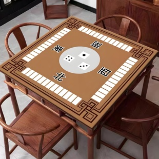 手搓麻将桌桌布正方形麻将桌，布垫加厚消音防水防油麻雀扑克牌九垫