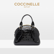 coccinelle可奇奈尔，colette女小号，鳄鱼纹牛皮手提包