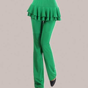 黑色 绿色 舞蹈裤 广场舞裤 瑜伽裤牛奶丝广场舞裙裤长裤