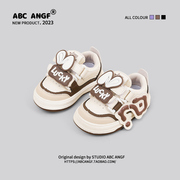 ABC ANGF儿童学步鞋2024春秋季男童运动鞋婴儿宝宝鞋女童