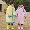 韩版儿童卡通大帽檐雨衣宝宝幼儿园小学卡通雨披男女童雨衣