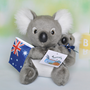 毛绒玩具澳大利亚考拉熊树熊(熊，树熊)玩偶娃娃，公仔抓机生日礼物婚礼用