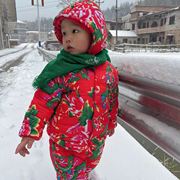 冬季宝宝东北大花棉袄，加绒加厚过年服儿童棉衣，棉裤套装三层保暖