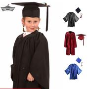 儿童博士服装 幼儿园小学生毕业礼服 学士服帽表演出服毕业袍