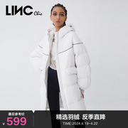 LINCCHIC金羽杰羽绒服女廓形面包服中长款羽绒服女冬季Y21606264