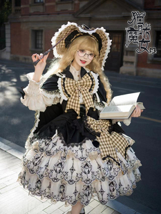 br荆棘玫瑰原创设计特别款，猫咪魔女jsk定金预约lolita洋装
