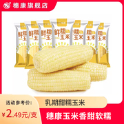 穗康玉米糯新鲜现摘出口产品甜玉米棒粘玉米非转基因乳期白糯12支