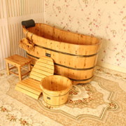 香柏木美容院桑拿成人泡澡木桶浴缸单人洗澡沐桶浴盆加厚实木浴桶