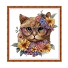 可爱小猫咪十字绣2023清晰印花布棉线动物图案客厅玄关装饰画