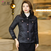 高级感黑色小香风羽绒服女冬季2023时尚气质显瘦短款保暖外套