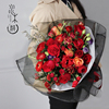 红玫瑰花束重庆花店鲜花同城，速递送花上门订花送爱人求婚生日礼物