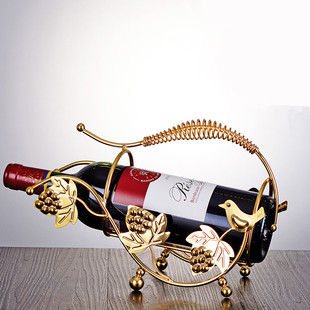 红酒架摆件现代简约家用轻奢创意酒架葡萄酒架，置物展示架酒瓶架子