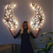 跨境天使之翼发光翅膀家居客厅装饰金属，摆件