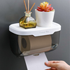 卫生间纸巾盒免打孔防水厕所，抽纸创意挂壁卷纸手纸盒卫生纸置物架
