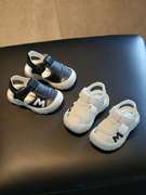 儿童凉鞋男童包头皮面1一2-3岁男宝宝凉鞋软底防滑婴儿学步鞋夏季