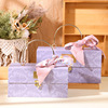 森系紫色盒金属手提盒 欧式结婚喜糖盒送闺蜜生日礼物盒
