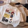 日系男女童超级玛丽潮牌短袖T恤夏季儿童宝宝洋气上衣韩版卡通t恤