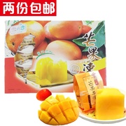 台湾雪之恋芒果果冻500g荔枝蓝莓水蜜桃百香果汁布丁休闲零食盒装