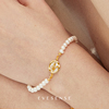 EVESENSE原创设计南法郁金香系列天然贝母淡水珍珠手链高级感轻奢