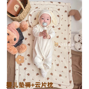 婴儿专用小床褥子幼儿园睡觉新生，宝宝铺被儿童，垫褥纯棉花可洗a类