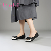 红粉知己平底单鞋，女2023秋季商场同款时尚，舒适甜美拼色女鞋子