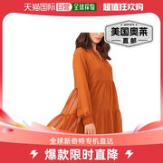 mskPetites 女式直筒多层娃娃装连衣裙 - 南瓜香料 美国奥莱