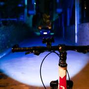 自行车灯前灯车前灯usb充电单车配件骑行装备山地车灯强光手电筒