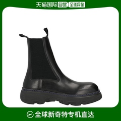 美国直邮BURBERRY 厚底真皮踝靴 意大利制造 圆头设计 橡胶防