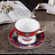 宫廷骨瓷咖啡杯套装简约奢华咖啡，套具家用欧式整套高档下午茶茶杯