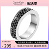 ck戒指calvinklein凯文克莱，满天星系列时尚，个性男女情侣款对戒