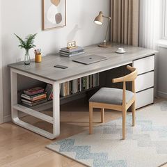 新疆电脑桌台式家用现代简约办公桌带抽屉书桌椅组合卧室学生