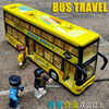 合金公交车仿真公共汽车模型儿童，双层巴士玩具城市，大巴车客车男孩