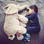 大象抱枕被两用宝宝睡觉玩偶儿童盖毯多功能空调被大号轻奢0302x