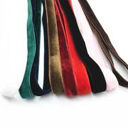 10mm-25mm宽彩色双面丝绒带天鹅绒织带植绒丝带缎带辅料绒布