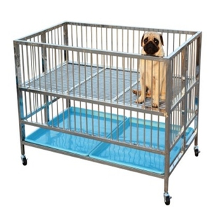 不锈钢狗笼子可折叠展示笼展台宠物狗跑床产床中大型犬小型犬直播