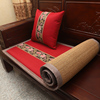 红木沙发坐垫新中式家具实木椅子座垫罗汉床凉席太师椅垫双面四季