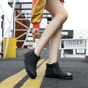 新年时尚雨鞋女潮流短筒水鞋四季外穿工作鞋韩版中筒防水防滑耐磨