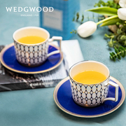 英国Wedgwood金粉年华骨瓷下午茶杯碟咖啡杯对杯套装礼盒新婚礼物