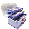 美术生专用收纳箱纯色多层工具箱，大容量可折叠式化妆收纳盒颜料