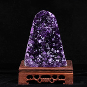 天然紫水晶摆件特级帝王紫原石，紫晶洞紫晶，簇公司家庭桌面手链消磁