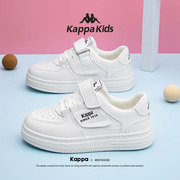 Kappa kids卡帕儿童鞋男童小白鞋2024春秋女童运动鞋低帮板鞋
